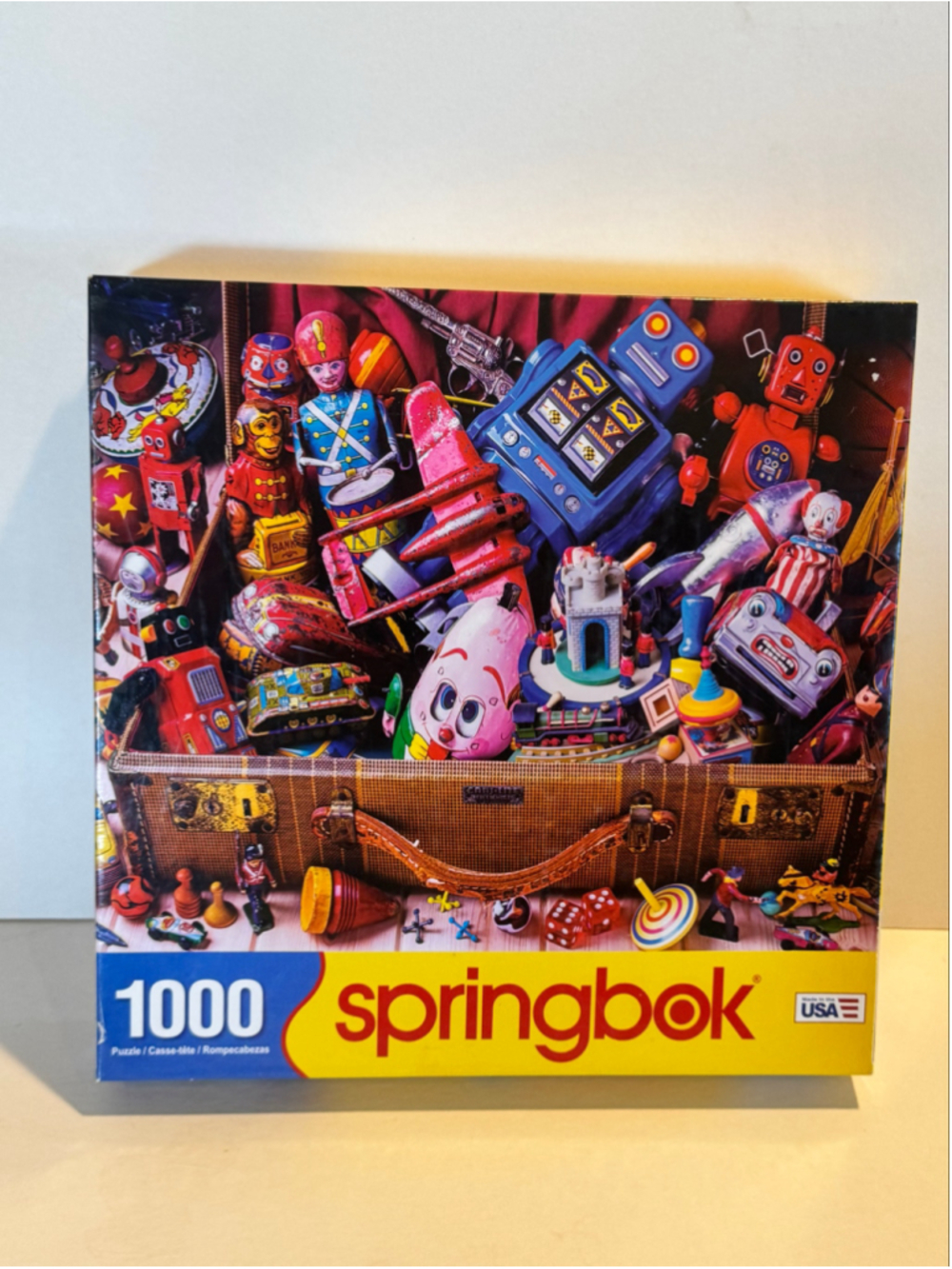 Springbok 1000 Piece Vintage Toy Puzzle “Toy Box” Complete